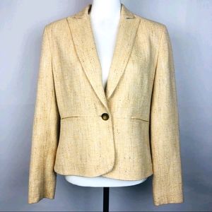 Anne Klein Light tan Tweed Blazer Size 12